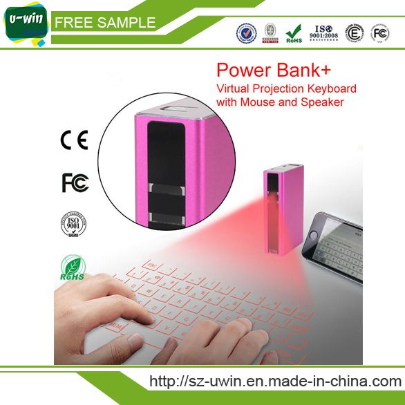 Wireless Bluetooth Connection Virtual Laser Projection Keyboard with Power Bank